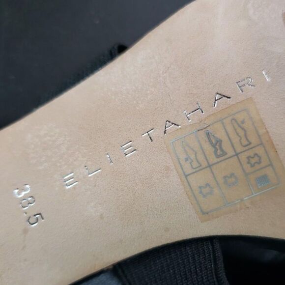 Elie Tahari Ithaca Open Toe Canvas Sandals - Size 38.5 - Picture 4 of 8